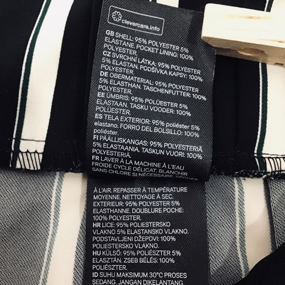 H&M | Striped Paper Bag Trouser Pants | 14 - Picture 12 of 16